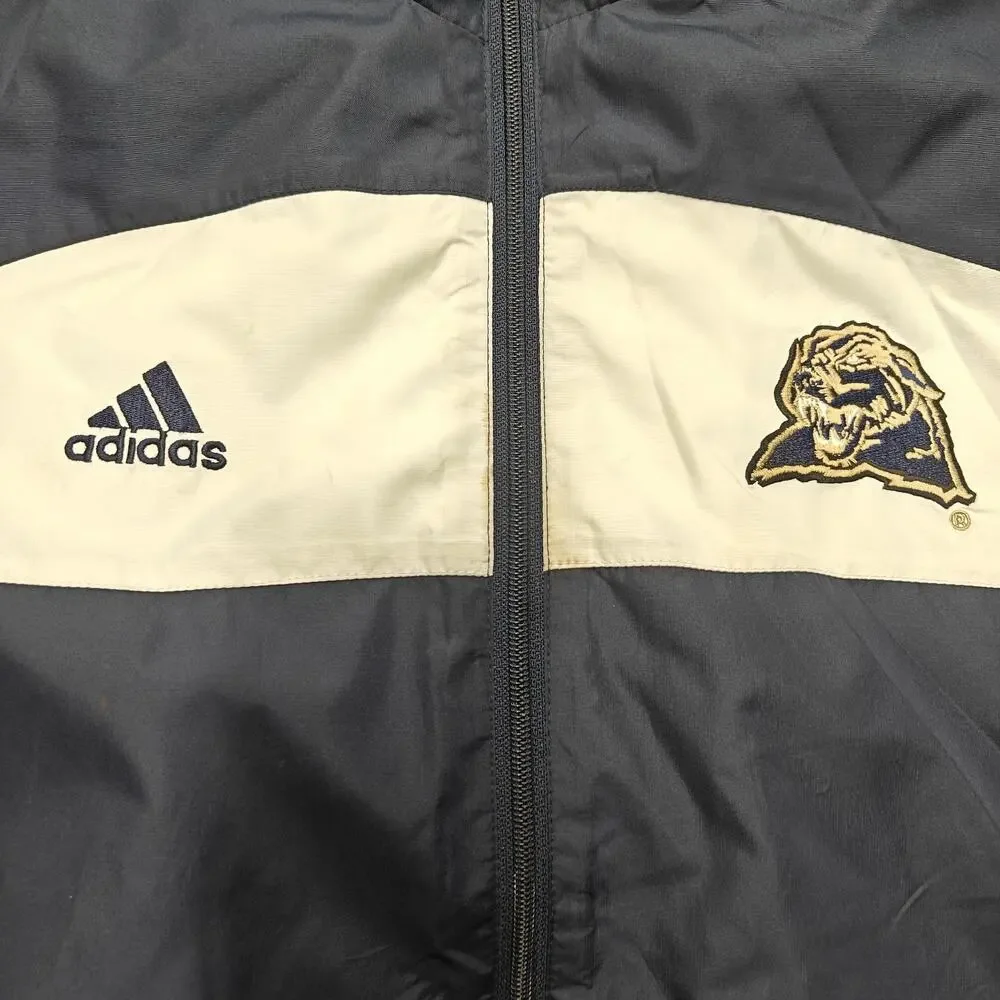 Vintage Men's Pittsburgh Panthers Track Blue Jacket Adidas Size S